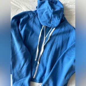 Cobalt Blue Zip Up Hoodie